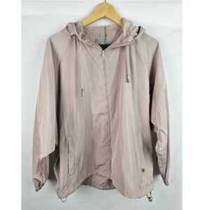 Like NEW SOIA & KYO Oaklynn Jacket Windbreaker with Hood Women's Plus Size